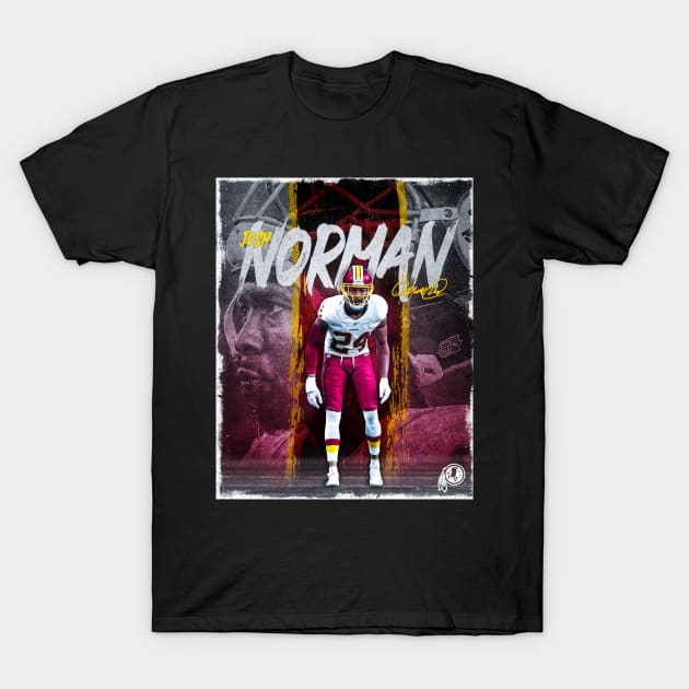 Josh Norman Washington Sports Art T-Shirt by JRoseGraphics